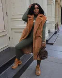 Sleeveless Long Cardigan Jacket