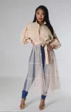 Mesh Patchwork Long Sleeve Long Shirt