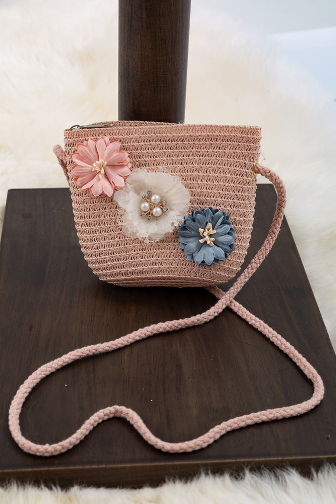 IVORY STRAW HAT & BAG SET