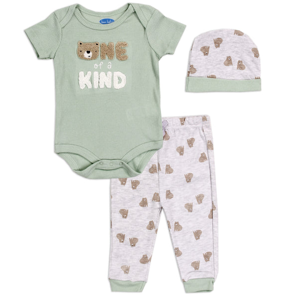 BON BEBE Boys Newborn 3-Piece Pant Set