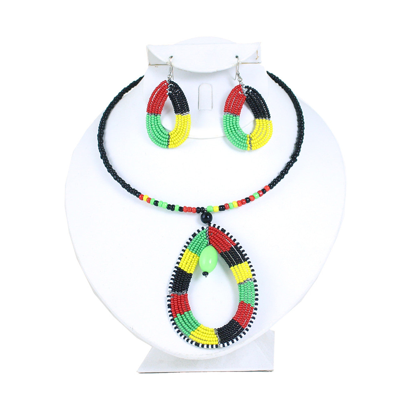 African Choker & Earring Set