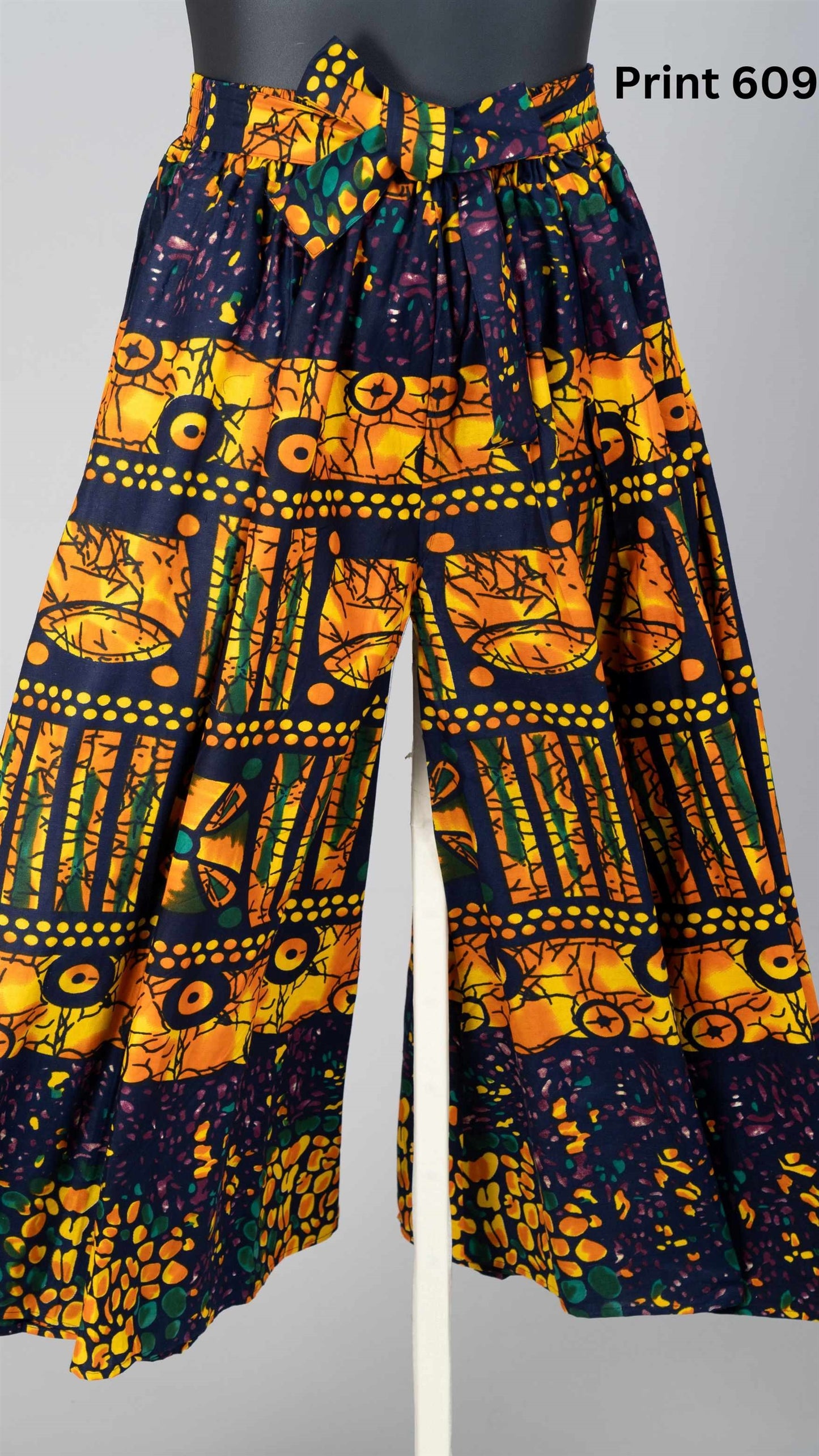 African Print Wide Leg Pant