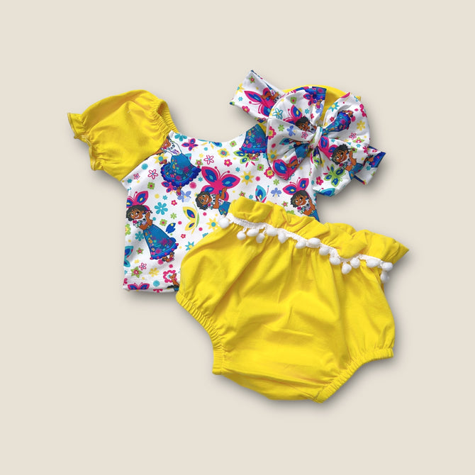 CHARACTER PRINTED 3 PIECE BABY SET