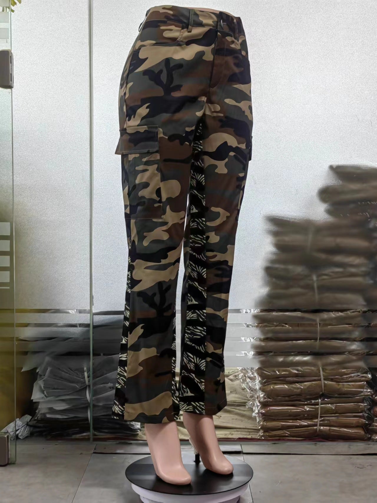 Camouflage Sexy Slim Fit Casual Cargo Pants