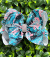 MULTI-PRINTED DOUBLE LAYER HAIR BOWS 1PCS