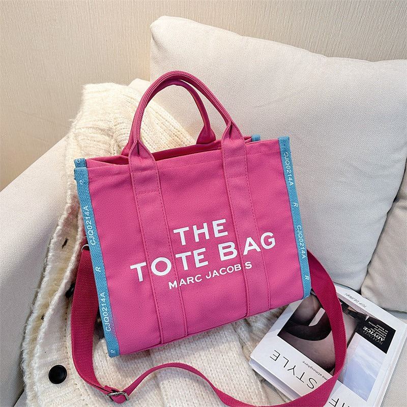 The Tote bag retro color canvas hand bag