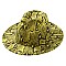 TRENDY SNAKE PRINT FEDORA HATS