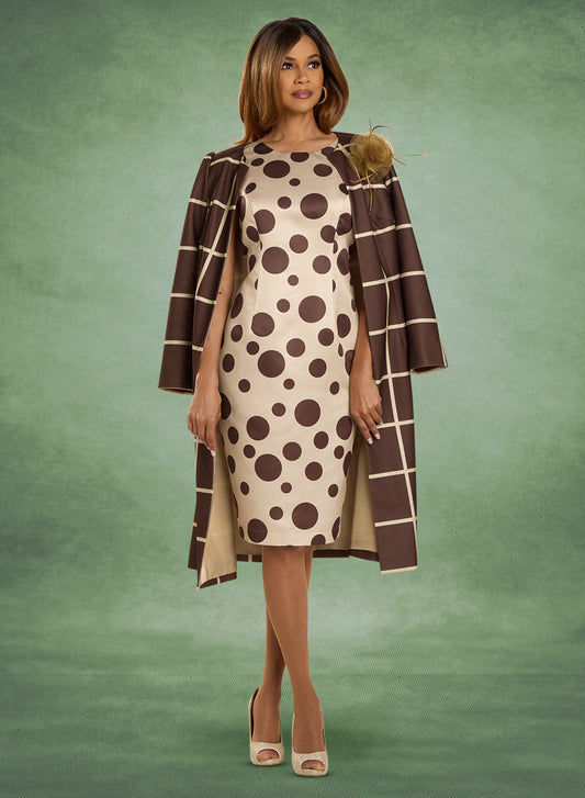 Print Crepe Jacket Dress Set