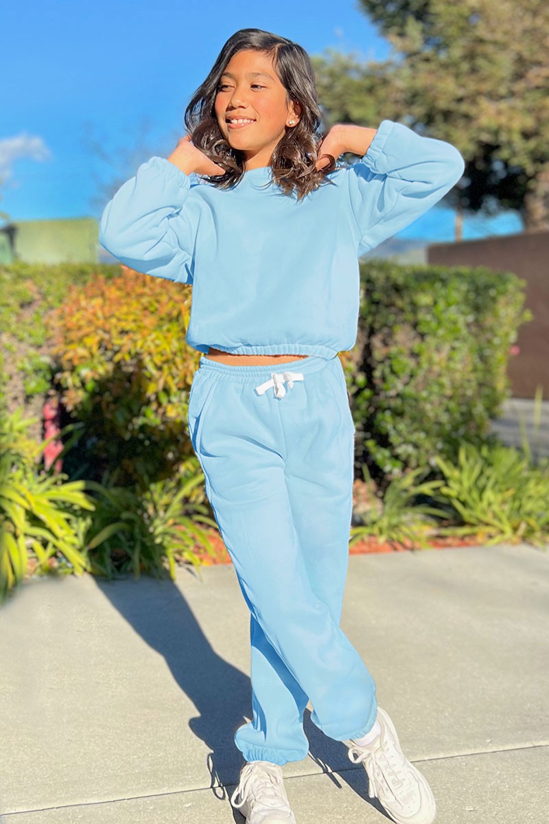 Toddler's 2pc Pant Jog Set W/ Ribbed Neckline &amp; Smocked Elastic Waistband
