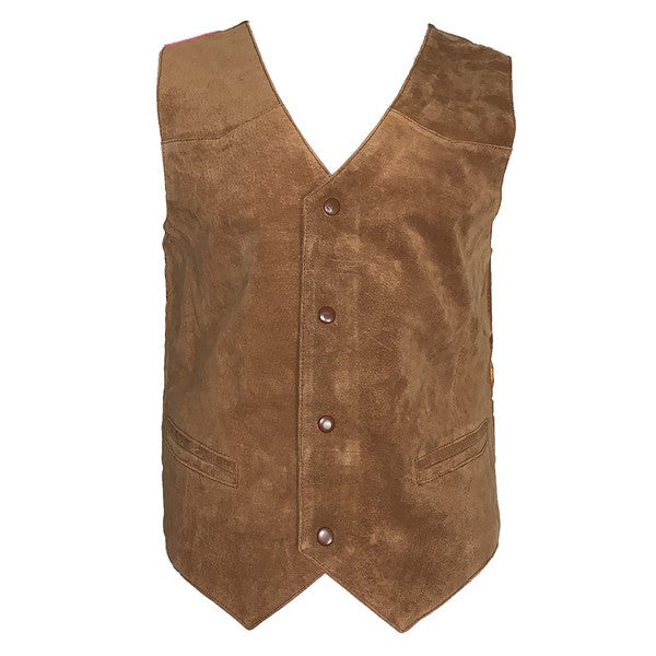 4Snap Closure Front Pockets Western Sleeveless Top