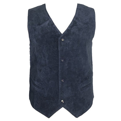 4Snap Closure Front Pockets Western Sleeveless Top