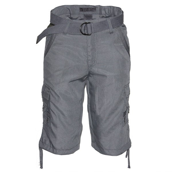 Men's Cargo Shorts Multi-Pocket Lightweight Belted