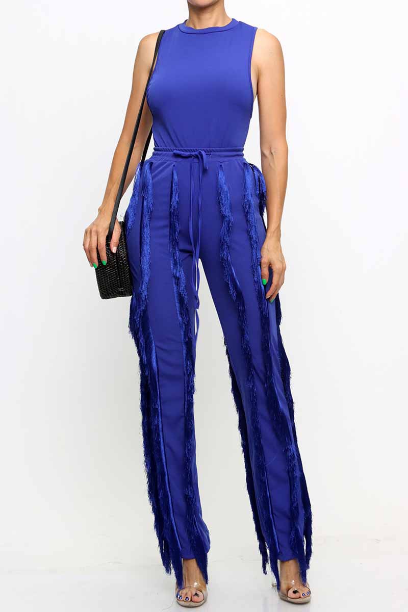 SLEEVELESS BODYSUITS AND LONG PANT SETS
