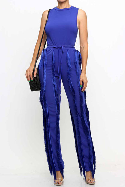 SLEEVELESS BODYSUITS AND LONG PANT SETS