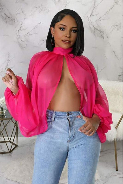 CHIFFON BLOUSE SHIRT