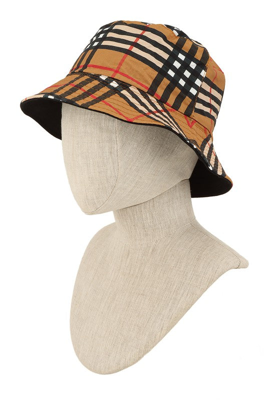 Vintage Check Bucket Hat