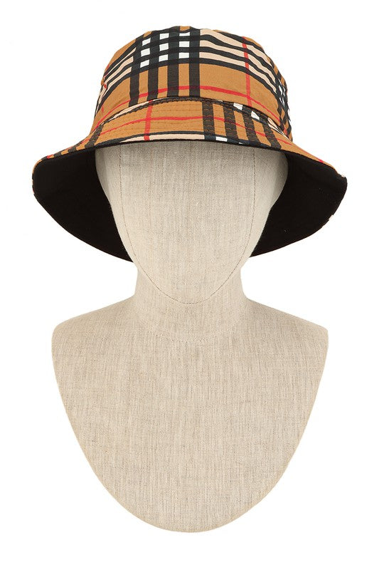 Vintage Check Bucket Hat