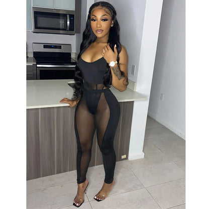 Sexy Mesh Nightclub Two Piece Set