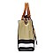 Classic Plaid Check Printed Satchel 3-in-1