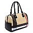 Plaid Check Boston Satchel Bag