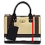 Classic Plaid Check Printed Satchel 3-in-1