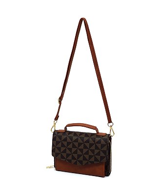 Monogram Mini Satchel - Crossbody Bag