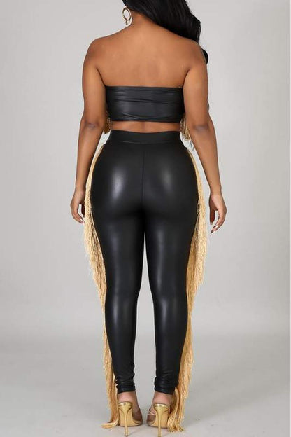 FRINGES TUBE LEGGINGS SET