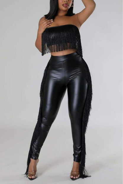 FRINGES TUBE LEGGINGS SET