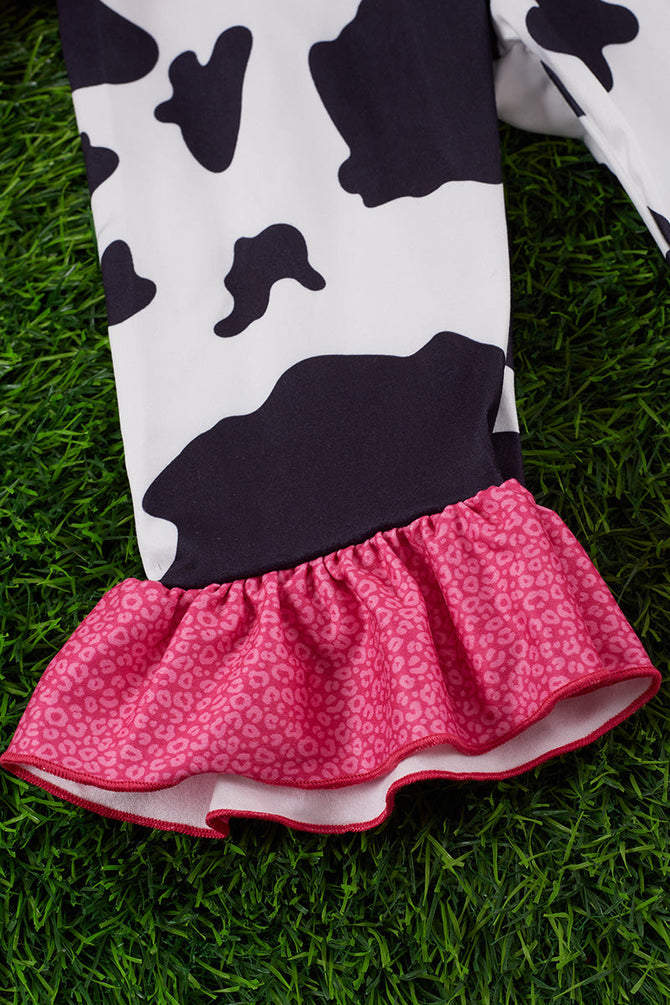 COW PRINTED TUNIC & COW BOTTOM