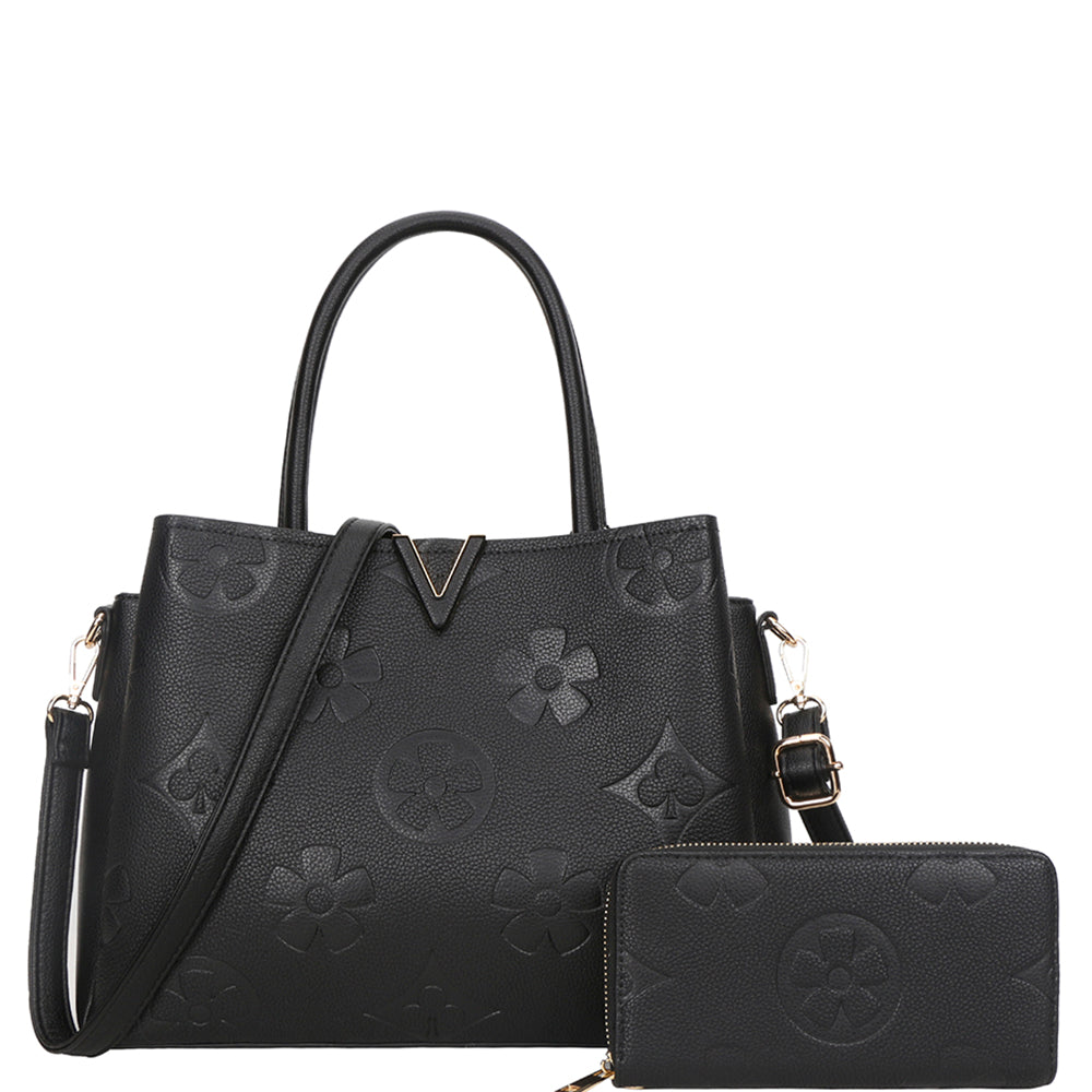 SATCHEL BAG WITH WALLET SET