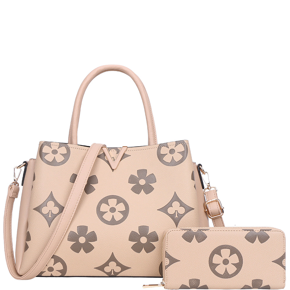 SATCHEL BAG WITH WALLET SET