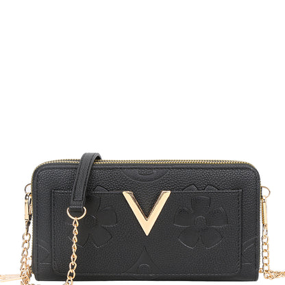 PRINT ZIPPER CROSSBODY WALLET BAG