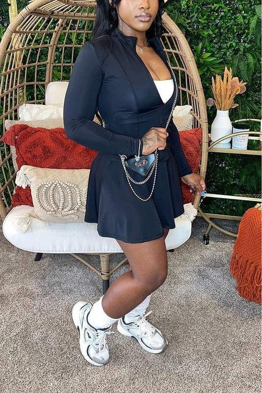 SHIRT AND MINI SKIRT SET
