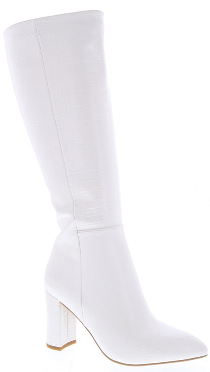 CROCO PRINT BOOTS