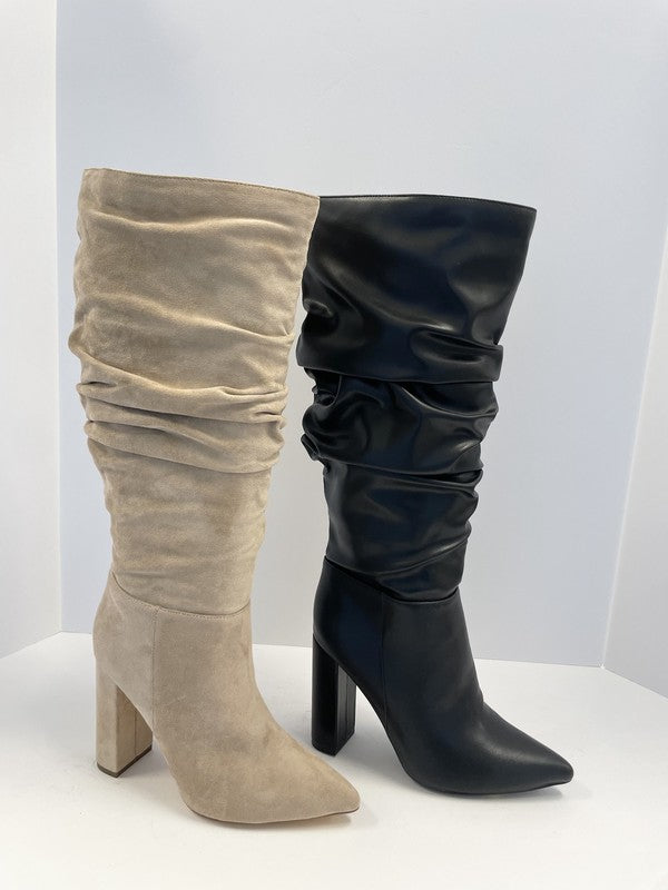 POINTED TALL BOOTS