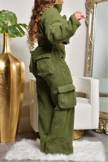 POLAR FLEECE JACKET AND PANTS SET