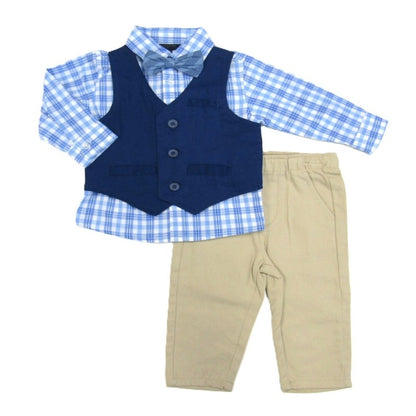 4PC VEST PANTS SET