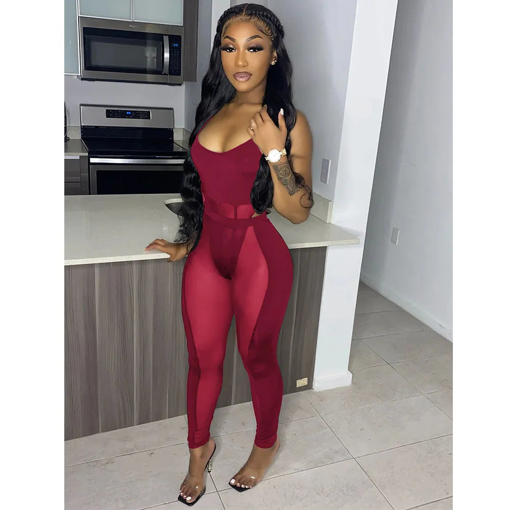 Sexy Mesh Nightclub Two Piece Set