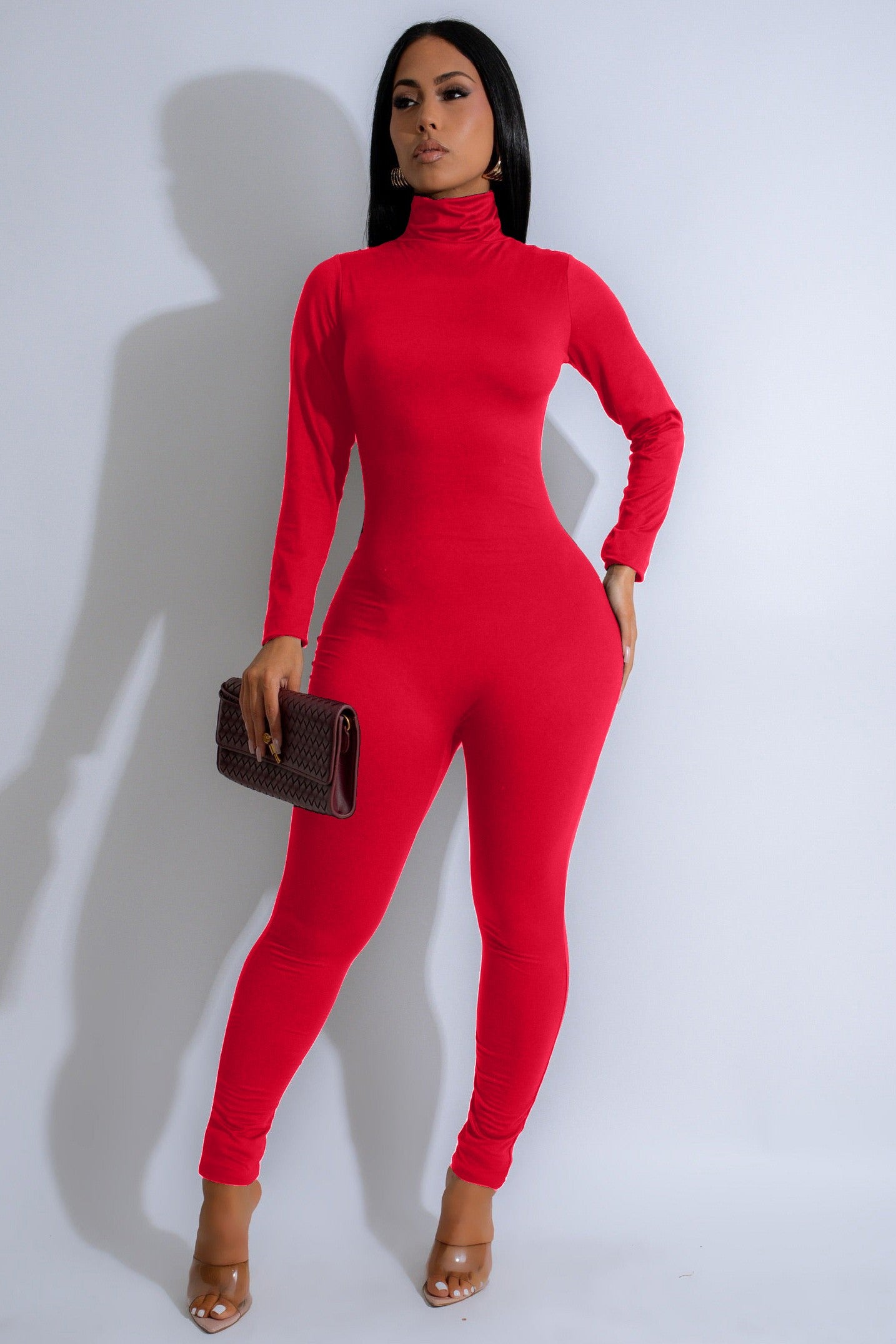 TURTLE NECK JUMPSUITS