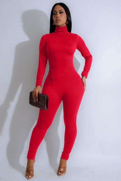 TURTLE NECK JUMPSUITS