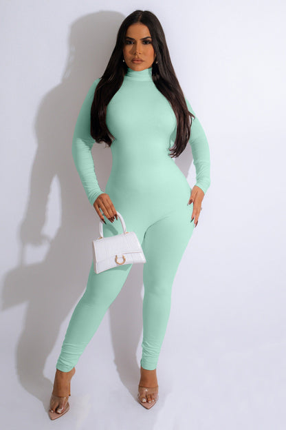 TURTLE NECK JUMPSUITS