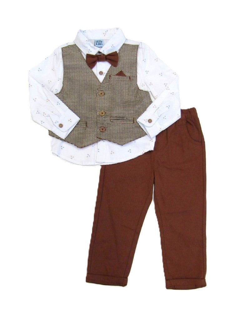 3PC MOCK VEST PANTS SET