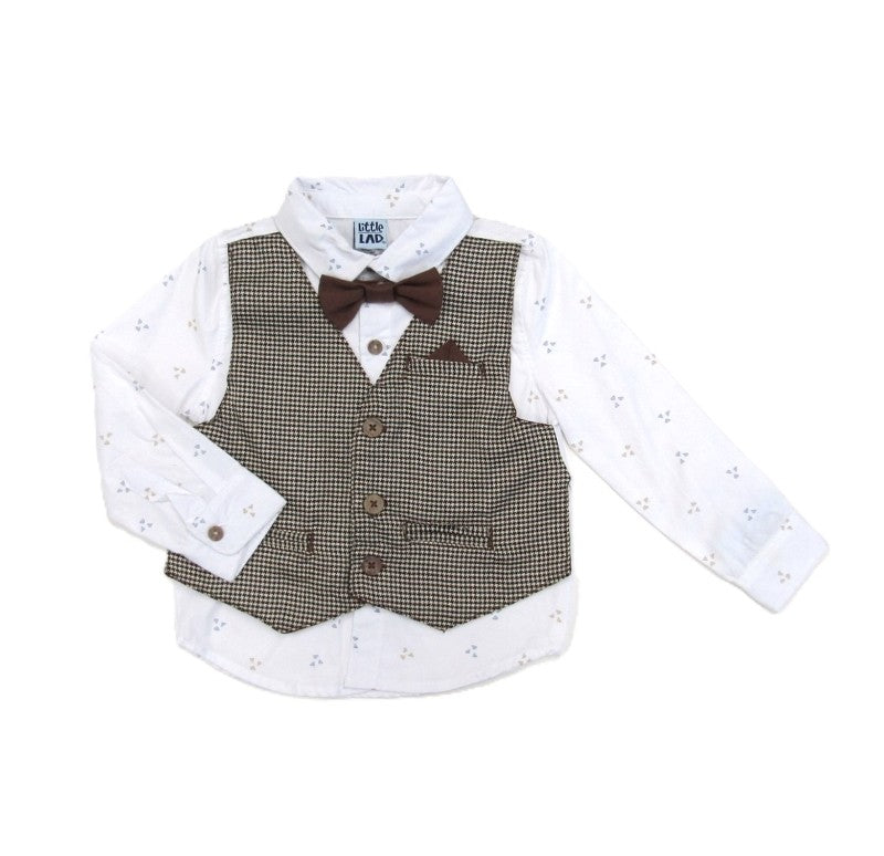 3PC MOCK VEST PANTS SET