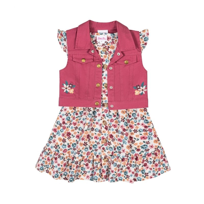 2PC VEST DRESS SET