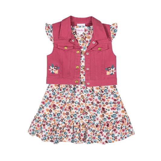 2PC VEST DRESS SET