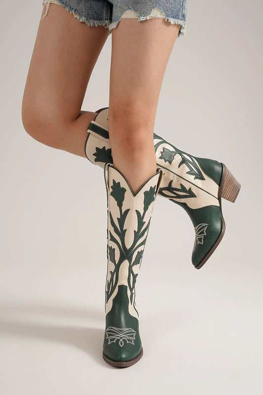 FLORAL WESTERN BOOTS