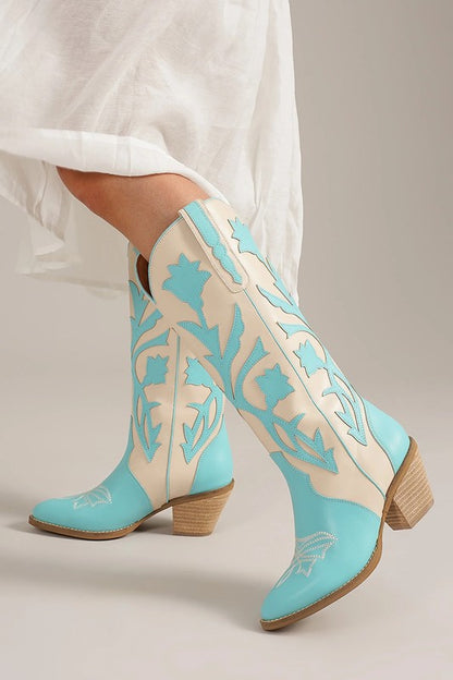 FLORAL WESTERN BOOTS