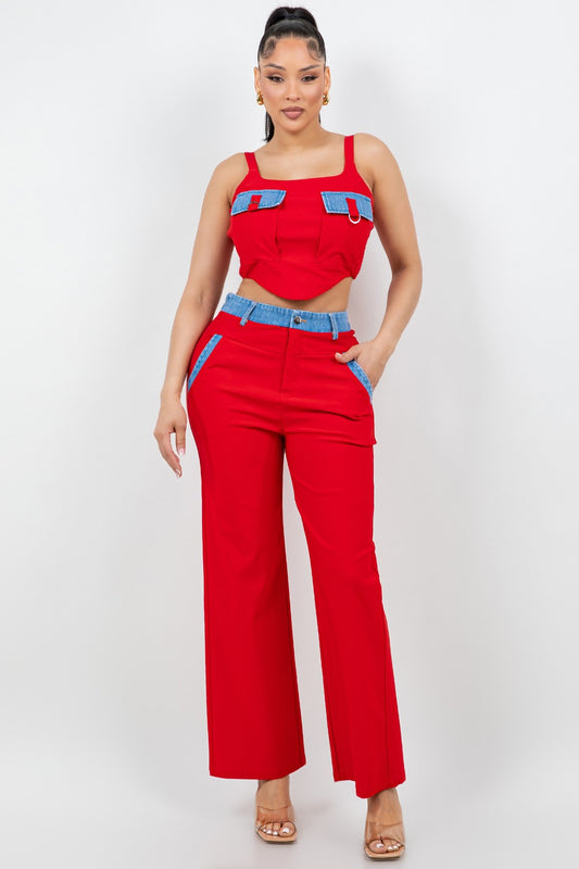 Two-pieces pants set