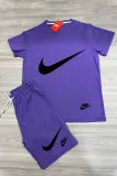 Baby Blue Casual Short Sleeve 2PC