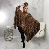 Long Leopard Print Shawl